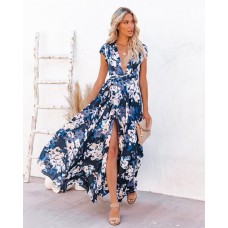 Hillsdale Floral Wrap Maxi Dress